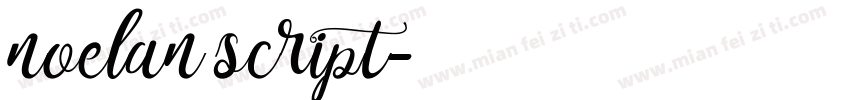 noelan script字体转换